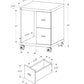 Office File Cabinet Rolling Printer Cart