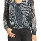 Allsaints - Feather Long Sleeve Fara Stretto V-Neck Wrap Blouse