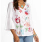 Johnny Was - RUFFLE SLEEVE T‑SHIRT FREYDE