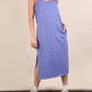 Very J - V Neck Sleeveless Casual Comfy Midi Dress