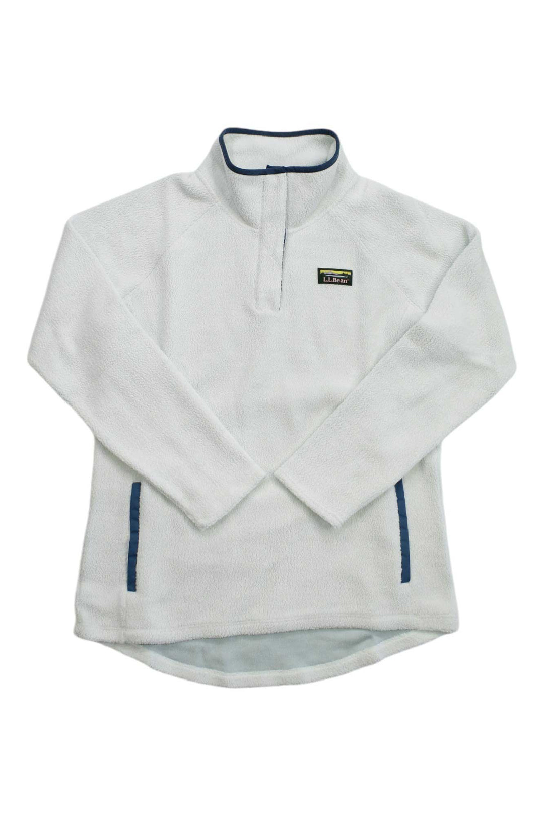 L.L.Bean Womens Tumbled Sherpa 1/4 Snap Pullover