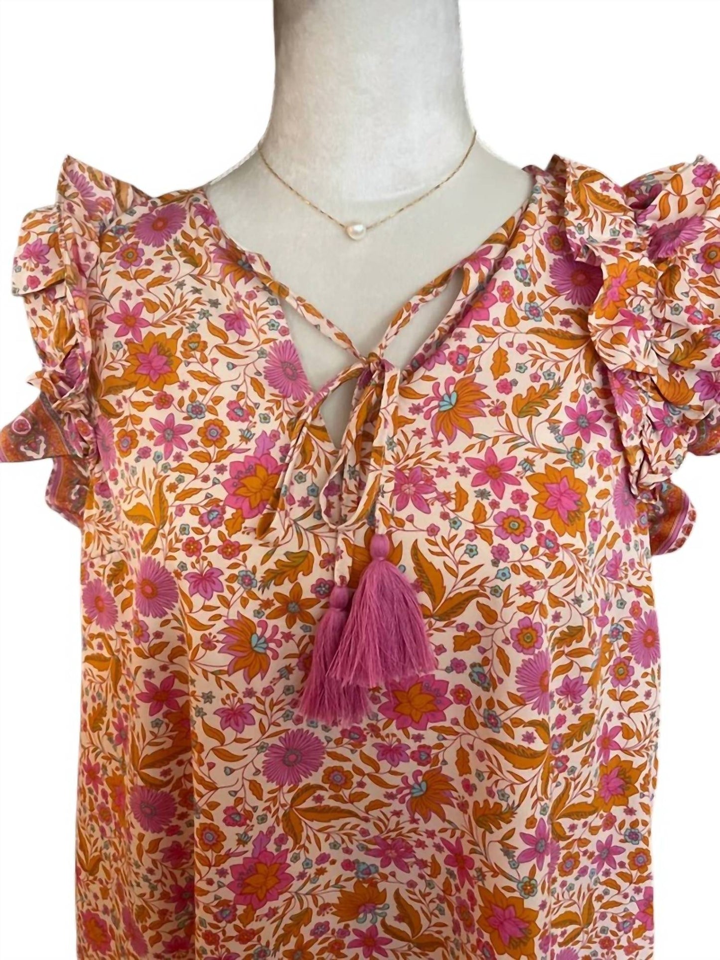 Doe And Rae - Sunset Boho Mini Dress