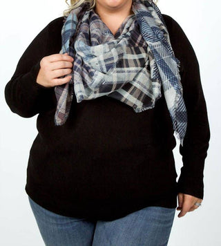 Echo - Patched Plaid Wrap