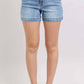 Judy Blue - Mid Rise Trouser Hem Short