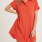 She + Sky - Button Up Shirt Dress