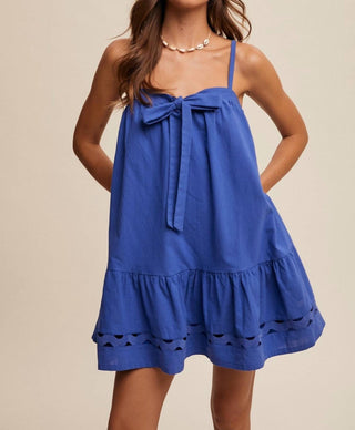 Listicle - Front-tie Tunic Dress