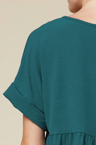 Entro - Textured Babydoll Top