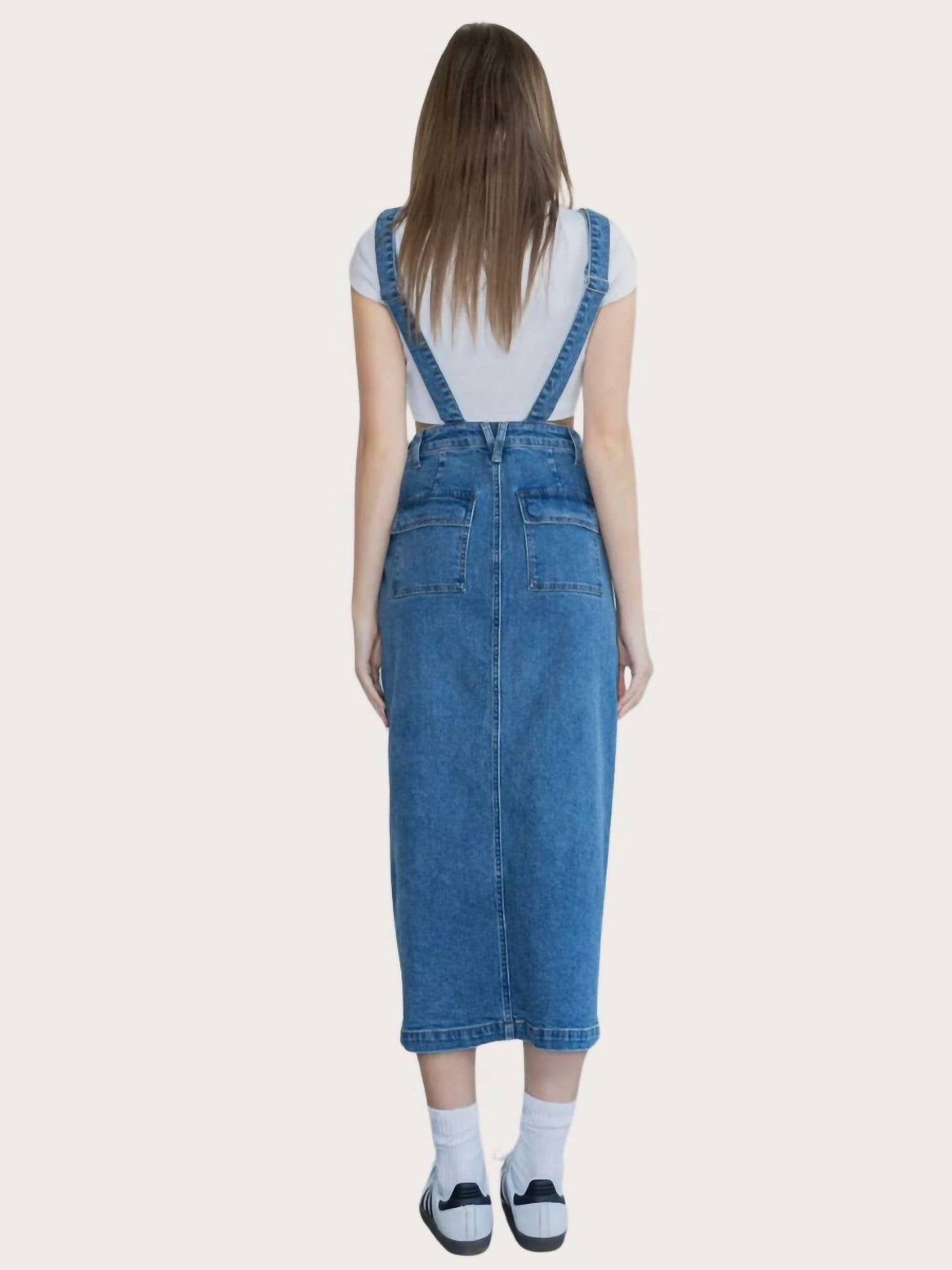 Vibrant M.I.U - Dungaree Overall Skirt