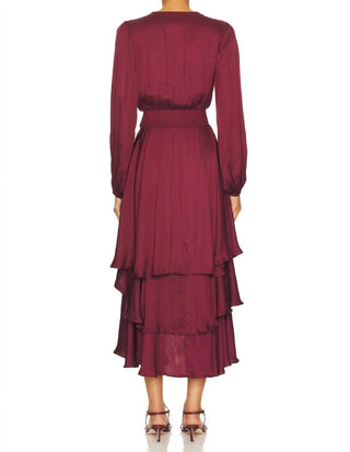 Steve Madden - Bei Tiered Long Sleeve Ruffle Dress