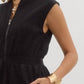 Entro - Sleeveless Zip Up Midi Dress