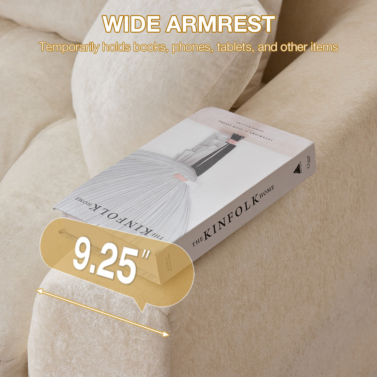 110'' Cloud Sectional Couch for Living Room