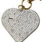 Dml Wholesale - Rhinestone Heart Charm Safety Alarm Keychain