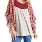 Umgee - Floral Metallic Butterfly Sleeve Top