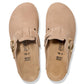 Birkenstock - Women's Fanny Ring-buckle Suede Leather Clogs