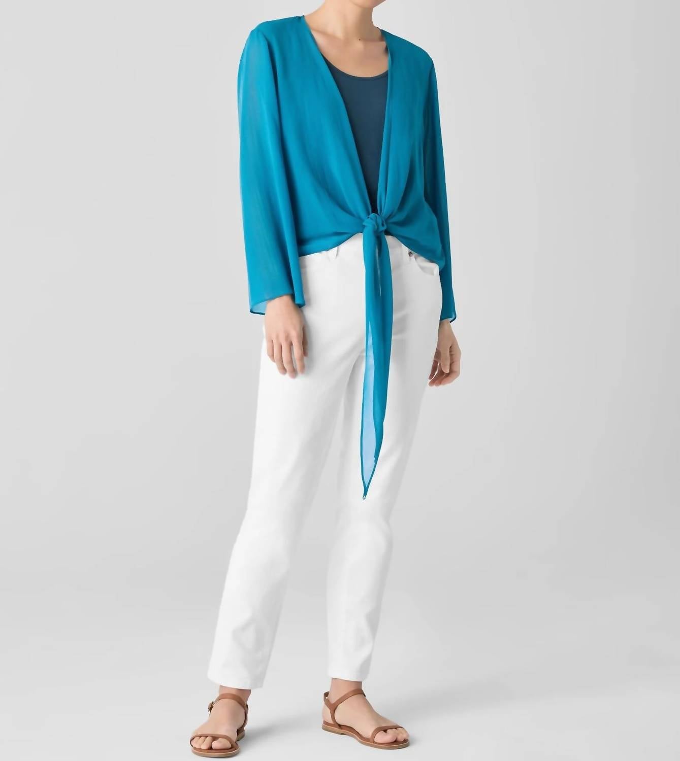 Eileen Fisher - SILK WRAP JACKET