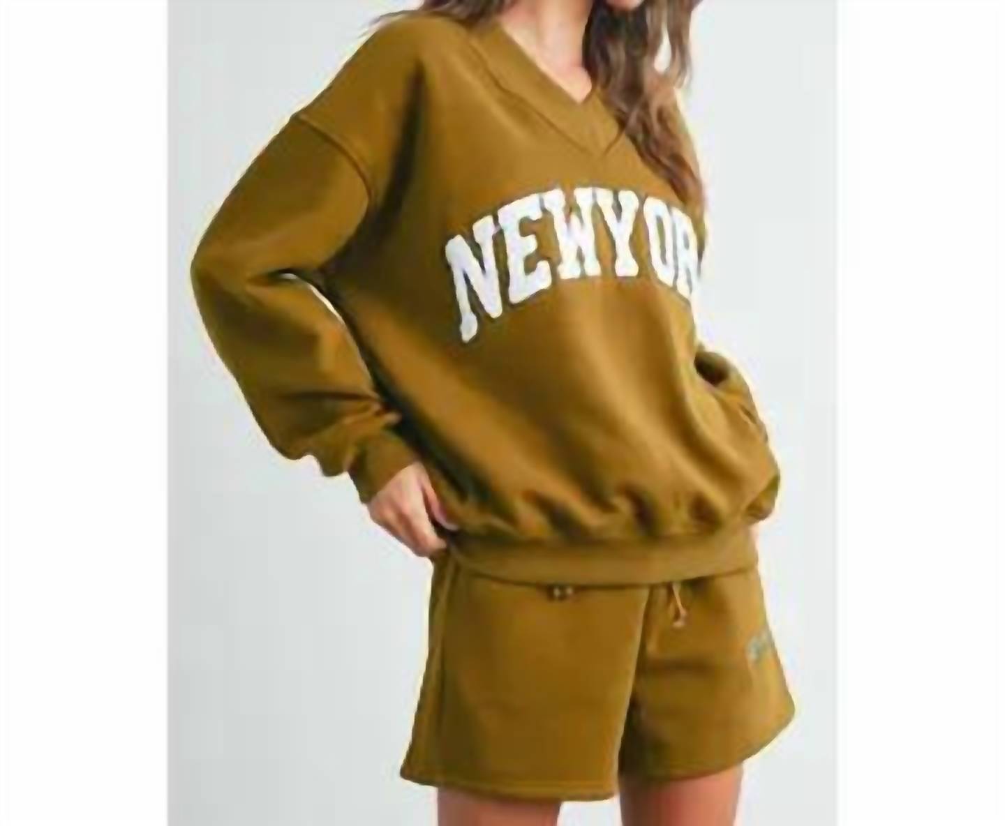 Buttermelon - New York V-neck Sweatshirt