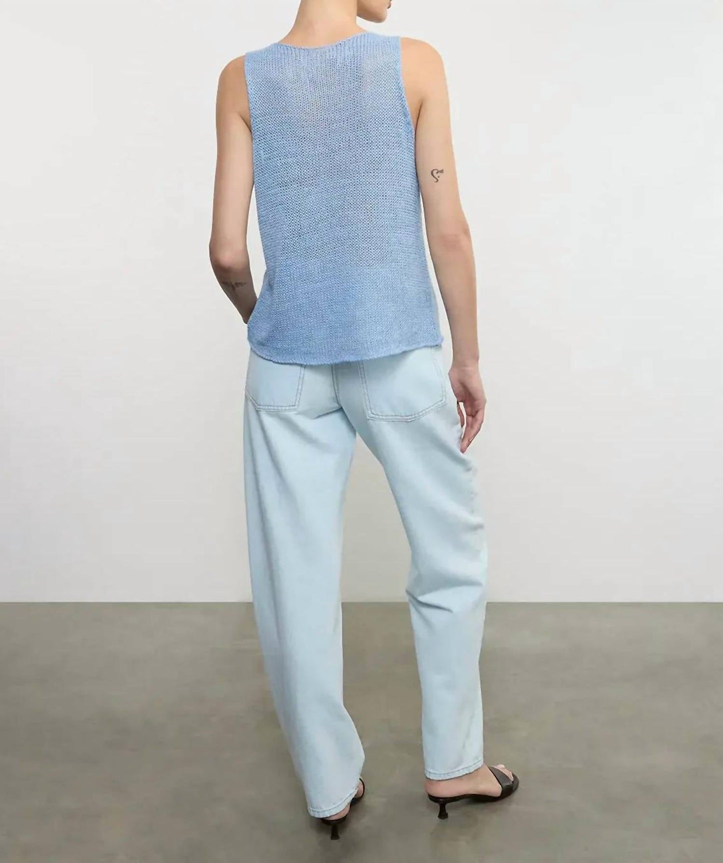 Enza Costa - Linen Open Knit Tank Top