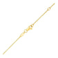 14k Yellow Gold Chain Necklace with Horizontal Arrow Pendant