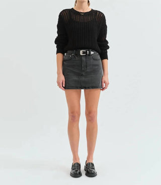 Daze - Malibu Mid Rise Denim Skirt