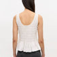 Ganni - Cotton Poplin Smock Tie String Top