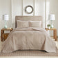 3 Piece Reversible Bedspread Set Khaki King/Cal King