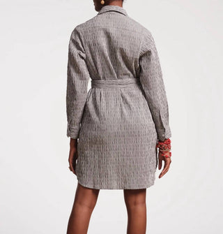 Frances Valentine - Perfect Puckered Stripe Shirtdress