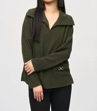 Joseph Ribkoff - Textured Sweater Knit Boxy Top