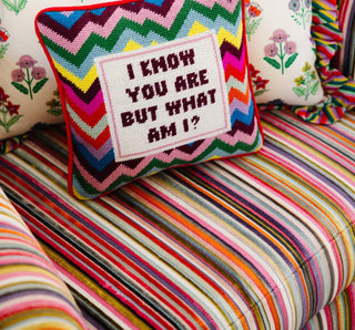 Furbish Studio - But What Am I Needlepoint Pillow