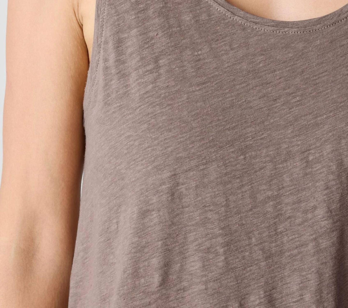 Eileen Fisher - Organic Linen Jersey Scoop Neck Tank Top