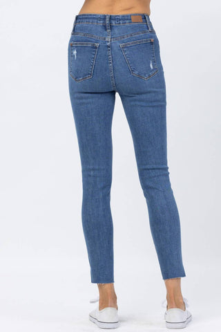 Judy Blue - High Waist Dandelion Embroidery Skinny Denim Jeans