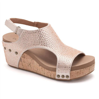 Corkys Footwear - Women's Carley Champagne Crystals Wedge
