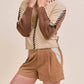 &Merci - Whip Stitch Two-tone Sweater