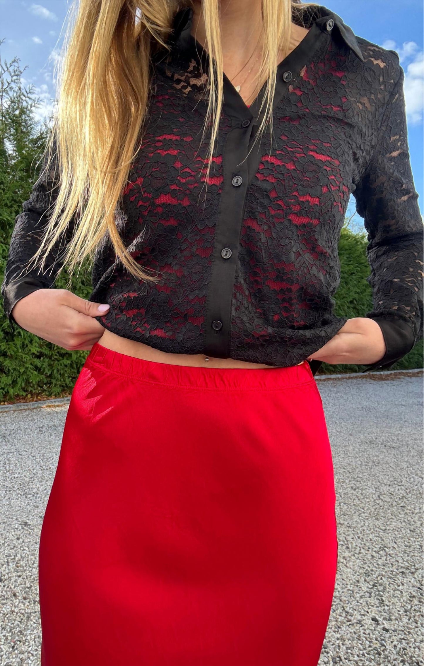 Bobi - Bree Midi Bias Cut Skirt