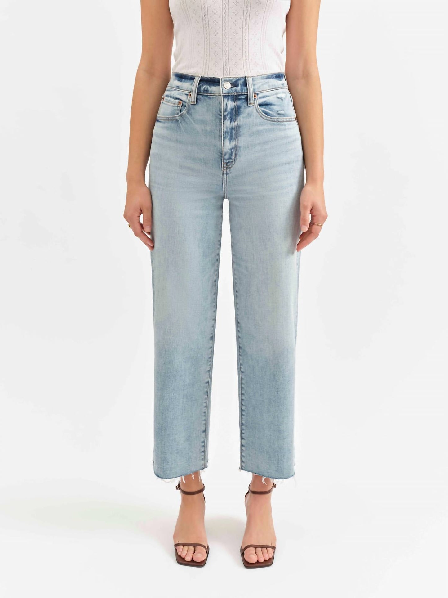 Daze - Pleaser High Rise Wide Ankle Jeans