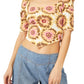 Free People Give Me More Crop Top in Ivory Combo, Size X-Small