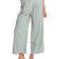 Stateside - Linen Cropped Pull On Trouser