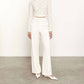 Enza Costa - Women's Puckered Lace Long Sleeves Cropped Mockneck