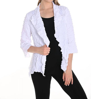 Frank Lyman - Woven Open-front Cardigan