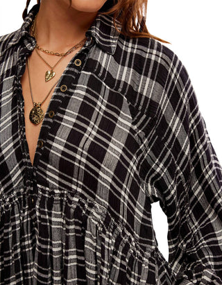 Free People - Plaid Hoffman Mini Dress