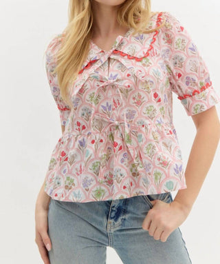 Entro - Floral Peplum Top
