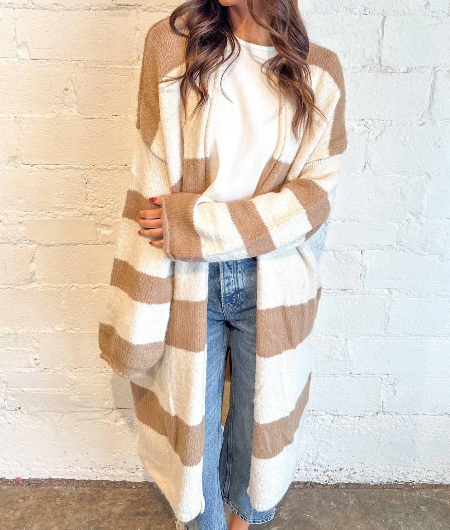 Adeline - The Hampton Stripe Cardigan