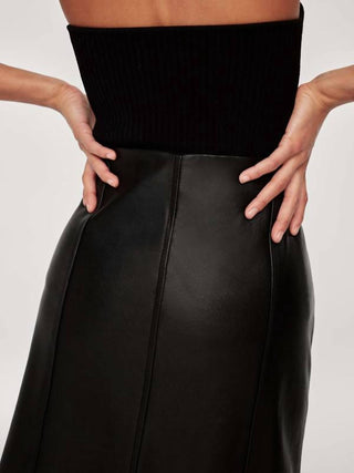 Dl1961 - Women'S - Alma Button Front Leather Skirt