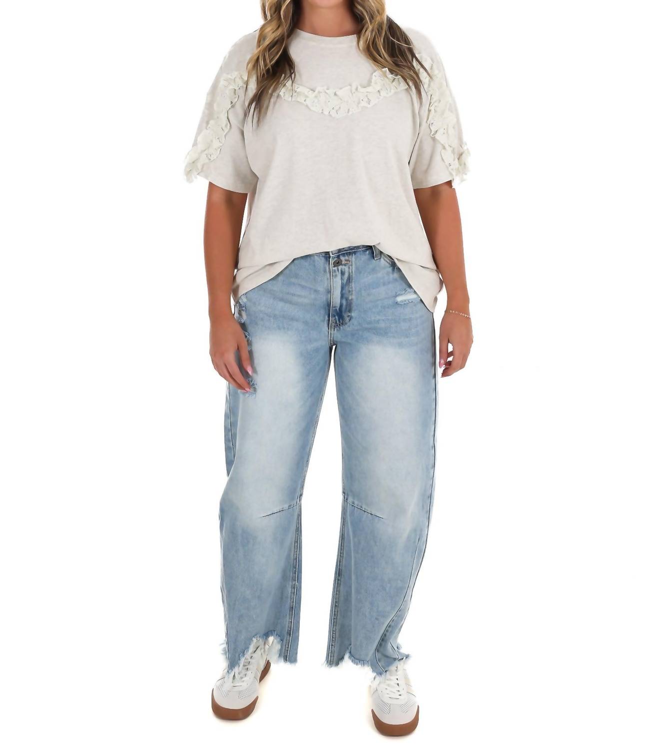 Fantastic Fawn - Stay Awhile Ruffle Top