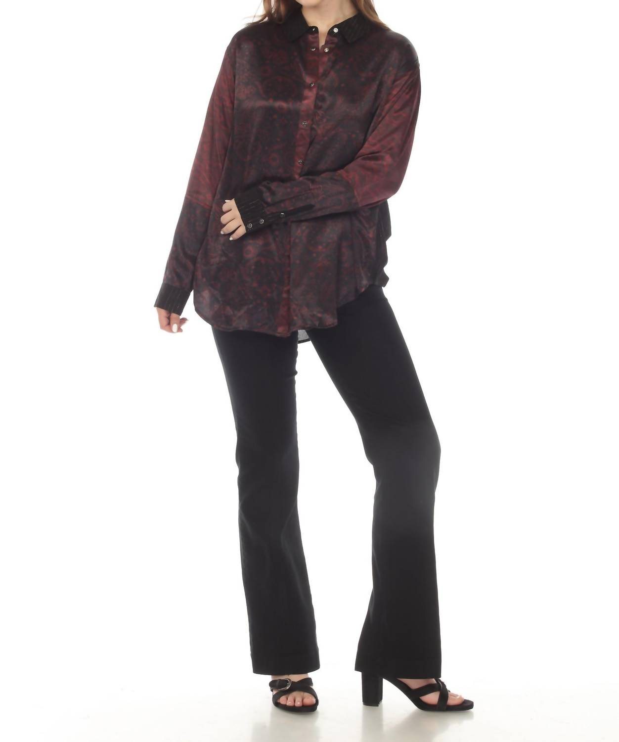 Johnny Was - Asteria Viper Print Mix Snap Shirt