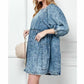 Veveret - Icewash Denim Mini Dress