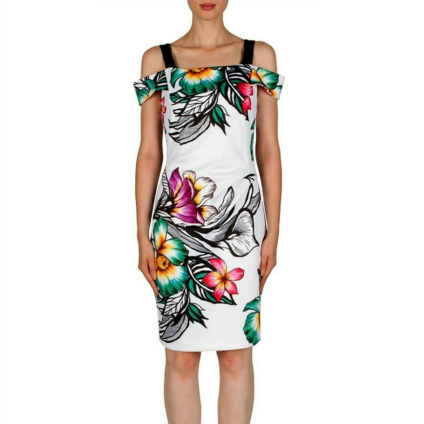 Joseph Ribkoff - Floral Off-shoulder Dress