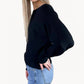 &Merci - Ribbed Dolman Sleeve Sweater