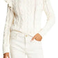 Frame - Cable Knit Ruffle Sweater