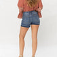 Judy Blue - Mid Rise Release Hem Shorts