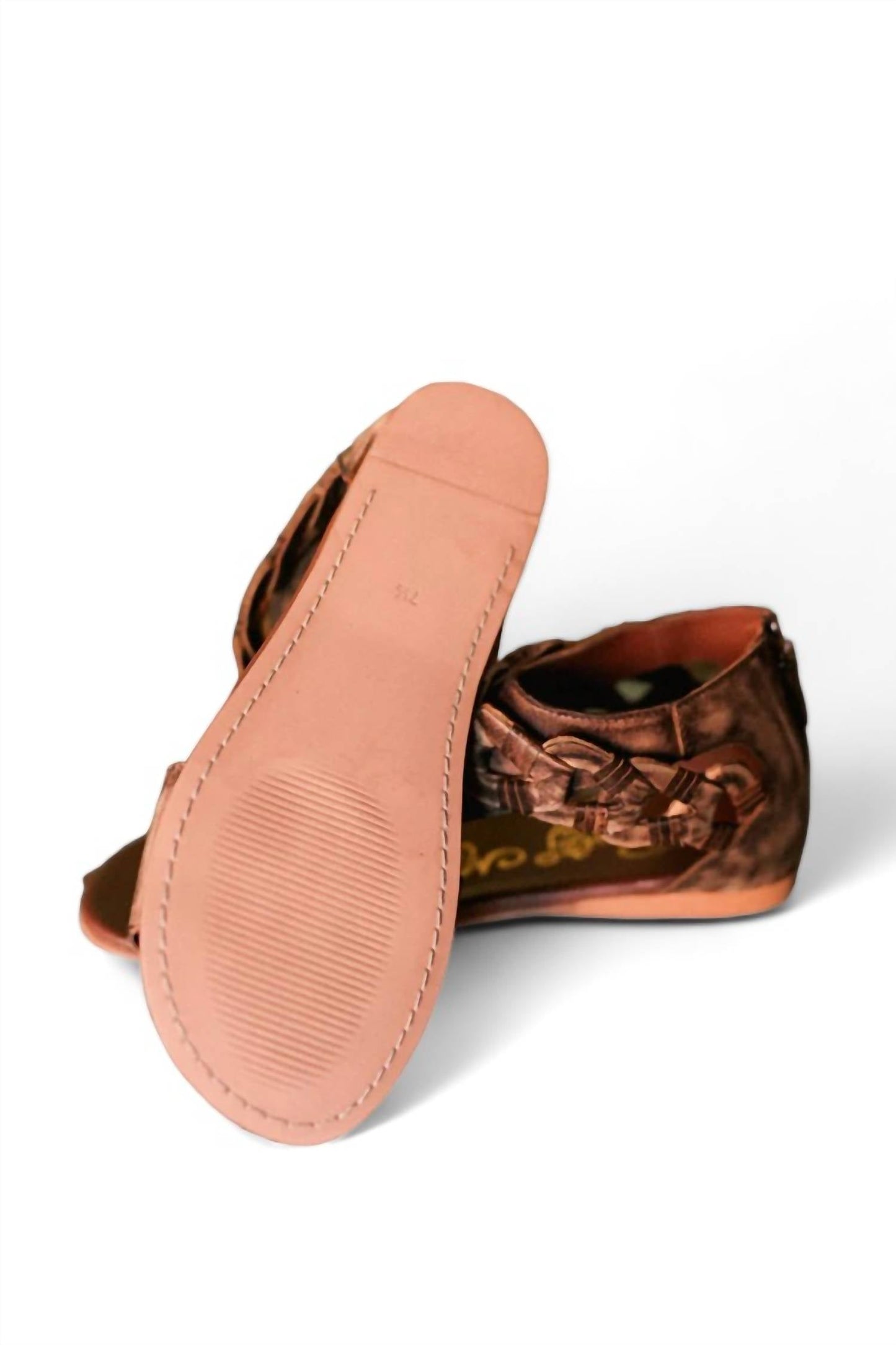 Naughty Monkey - Women's Hippie Hollow Distressed Genuine Leather Sandals